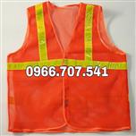 Áo lưới gile phản quang màu cam