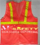 Áo lưới gile phản quang màu cam