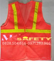 Áo lưới gile phản quang màu cam