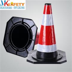 Cọc tiêu cao su phản quang 60cm