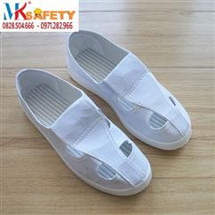 Giày phòng sạch 4 lỗ trắng