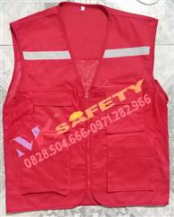 Áo gile túi hộp màu đỏ MK07