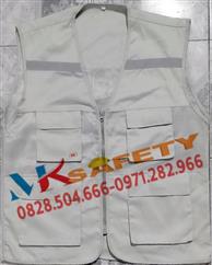 Áo gile túi hộp ghi sáng MK06