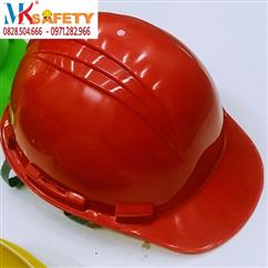 Mũ bảo hộ lao động núm vặn màu đỏ