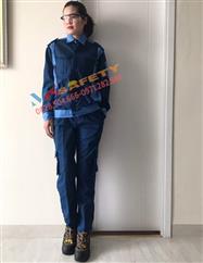 Quần áo bảo hộ xanh pha xanh MK002