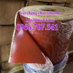 Vải bạt silicone chống cháy chịu nhiệt dày 1,5mm