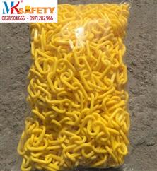 Xích nhựa nối cọc tiêu màu vàng