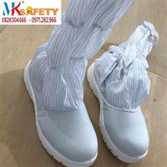 Giày phòng sạch mũi sắt cao cổ