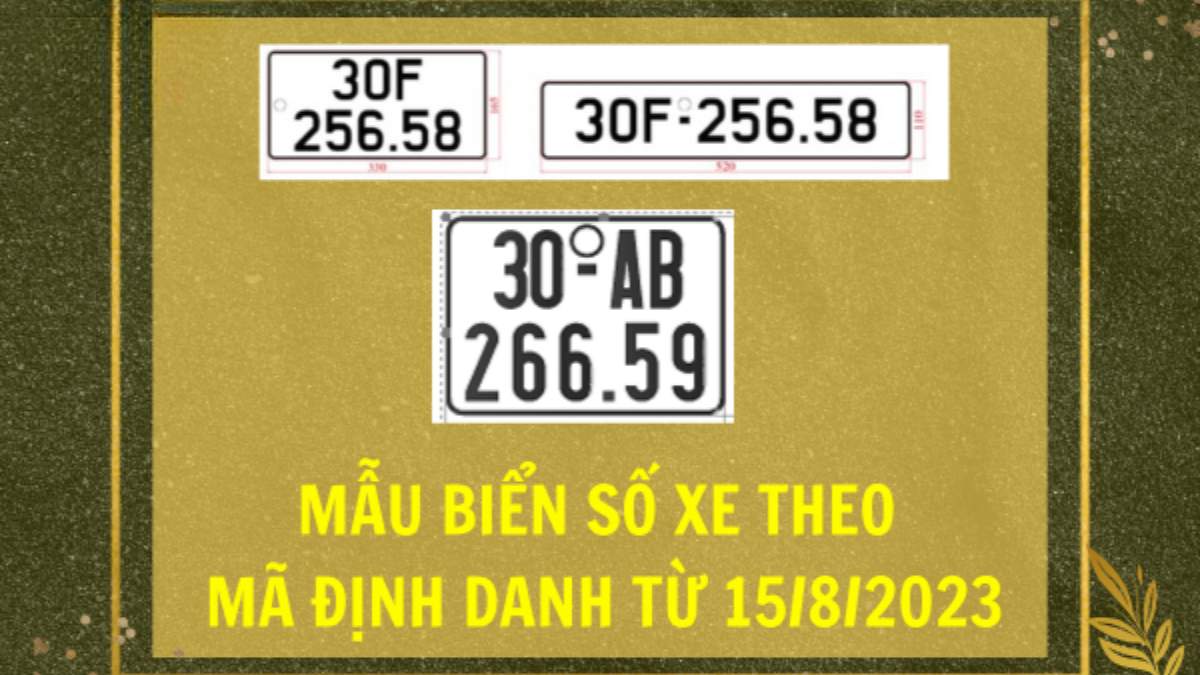 Biển số xe máy định danh